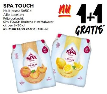 Promotions Spa touch bruisend mineraalwater - Spa - Valide de 08/05/2024 à 14/05/2024 chez Jumbo