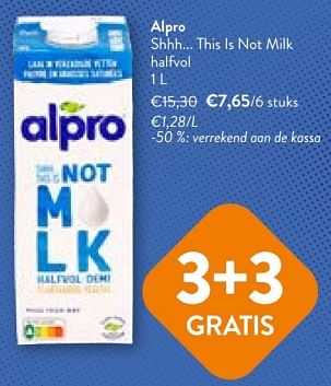 Promoties Alpro shhh... this ls not milk halfvol - Alpro - Geldig van 08/05/2024 tot 21/05/2024 bij OKay