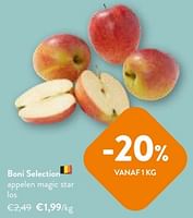 Promoties Boni selection appelen magic star - Boni - Geldig van 08/05/2024 tot 21/05/2024 bij OKay