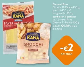Promotions Giovanni rana gnocchi di patate - Giovanni rana - Valide de 08/05/2024 à 21/05/2024 chez OKay