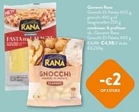 Promoties Giovanni rana gnocchi di patate - Giovanni rana - Geldig van 08/05/2024 tot 21/05/2024 bij OKay