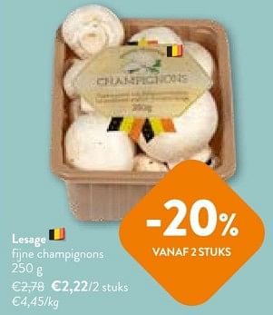 Promoties Lesage fijne champignons - Lesage - Geldig van 08/05/2024 tot 21/05/2024 bij OKay