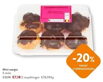 Promotions Mini-soesjes - Huismerk - Okay Buurtwinkels - Valide de 08/05/2024 à 21/05/2024 chez OKay