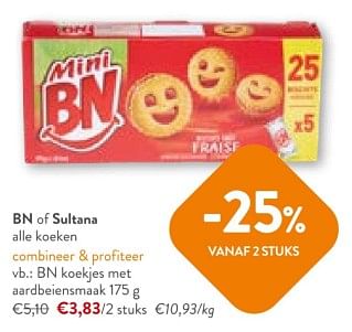 Promotions Bn koekjes met aardbeiensmaak - BN - Valide de 08/05/2024 à 21/05/2024 chez OKay
