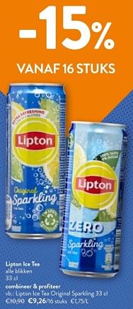 Promotions Lipton ice tea original sparkling - Lipton - Valide de 08/05/2024 à 21/05/2024 chez OKay