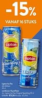 Promoties Lipton ice tea original sparkling - Lipton - Geldig van 08/05/2024 tot 21/05/2024 bij OKay