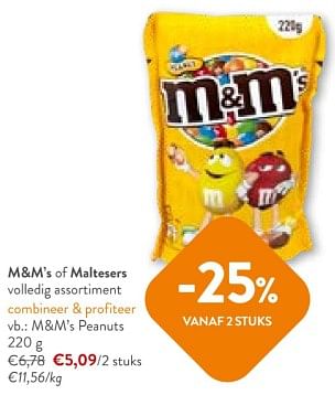 Promoties M+m’s peanuts - M&M 's - Geldig van 08/05/2024 tot 21/05/2024 bij OKay