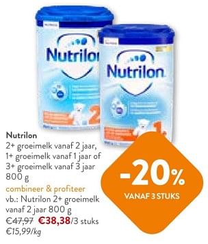 Promotions Nutrilon 2+ groeimelk - Nutrilon - Valide de 08/05/2024 à 21/05/2024 chez OKay