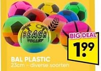 Promoties Bal plastic - Huismerk - Big Bazar - Geldig van 06/05/2024 tot 19/05/2024 bij Big Bazar