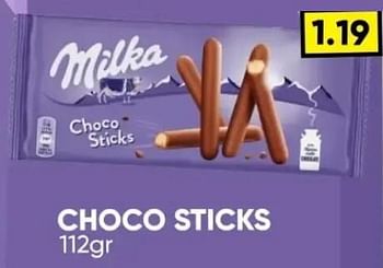 Promoties Choco sticks - Milka - Geldig van 06/05/2024 tot 19/05/2024 bij Big Bazar