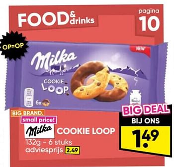 Promoties Cookie loop - Milka - Geldig van 06/05/2024 tot 19/05/2024 bij Big Bazar