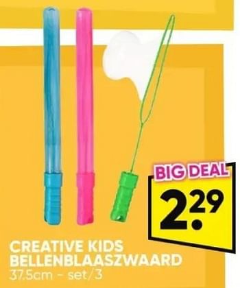 Promoties Creative kids bellenblaaszwaard - Creative Kids - Geldig van 06/05/2024 tot 19/05/2024 bij Big Bazar