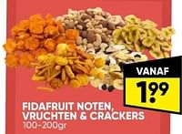Promoties Fidafruit noten vruchten + crackers - Huismerk - Big Bazar - Geldig van 06/05/2024 tot 19/05/2024 bij Big Bazar