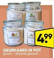 Promoties Geurkaars in pot - Huismerk - Big Bazar - Geldig van 06/05/2024 tot 19/05/2024 bij Big Bazar