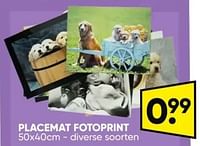 Promoties Placemat fotoprint - Huismerk - Big Bazar - Geldig van 06/05/2024 tot 19/05/2024 bij Big Bazar