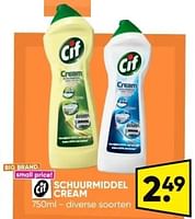 Promoties Schuurmiddel cream - Cif - Geldig van 06/05/2024 tot 19/05/2024 bij Big Bazar