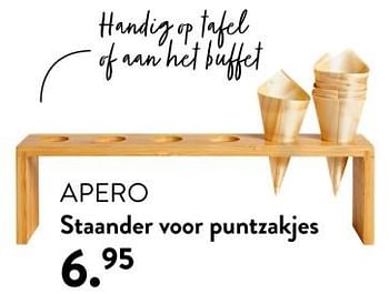 Promoties Apero staander voor puntzakjes - Huismerk - Casa - Geldig van 02/05/2024 tot 14/06/2024 bij Casa