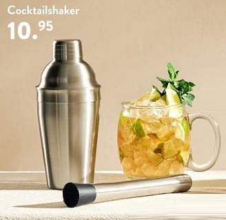 Promoties Cocktailshaker - Huismerk - Casa - Geldig van 02/05/2024 tot 14/06/2024 bij Casa
