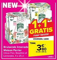 Promoties Bruisende limonade maison perrier - Perrier - Geldig van 08/05/2024 tot 21/05/2024 bij Carrefour