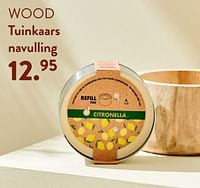 Promoties Wood tuinkaars navulling - Huismerk - Casa - Geldig van 02/05/2024 tot 14/06/2024 bij Casa