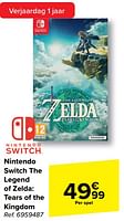 Promoties Nintendo switch the legend of zelda tears of the kingdom - Nintendo - Geldig van 08/05/2024 tot 21/05/2024 bij Carrefour