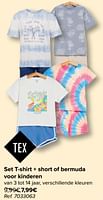 Promoties Set t shirt + short of bermuda voor kinderen - Tex - Geldig van 08/05/2024 tot 21/05/2024 bij Carrefour