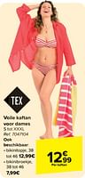 Promoties Voile kaftan voor dames - Tex - Geldig van 08/05/2024 tot 21/05/2024 bij Carrefour