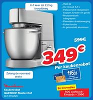 Promoties Moulinex keukenrobot qa810d01 masterchef - Moulinex - Geldig van 08/05/2024 tot 21/05/2024 bij Carrefour