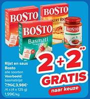 Promoties Rijst en saus bosto - Bosto - Geldig van 08/05/2024 tot 21/05/2024 bij Carrefour