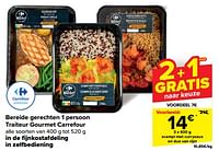 Scampi met currysaus en duo van rijst-Huismerk - Carrefour 