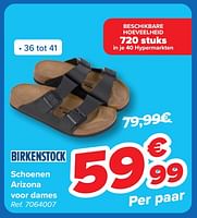 Promoties Schoenen arizona voor dames - Birkenstock - Geldig van 08/05/2024 tot 21/05/2024 bij Carrefour