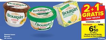 Promotions Boursin zacht + romig knoflook en fijne kruiden - Boursin - Valide de 08/05/2024 à 21/05/2024 chez Carrefour