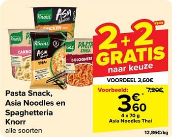 Promoties Asia noodles thai - Knorr - Geldig van 08/05/2024 tot 21/05/2024 bij Carrefour