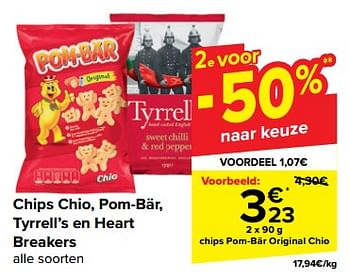 Promoties Chips pom bär original chio - Pom Bär - Geldig van 08/05/2024 tot 21/05/2024 bij Carrefour