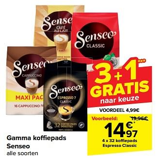 Promotions Koffiepads espresso classic - Douwe Egberts - Valide de 08/05/2024 à 21/05/2024 chez Carrefour