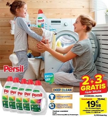 Promotions Vloeibaar wasmiddel gel color - Persil - Valide de 08/05/2024 à 21/05/2024 chez Carrefour