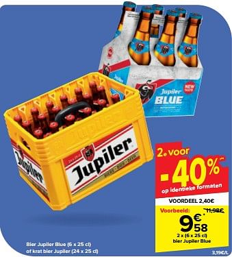 Promotions Bier jupiler blue - Jupiler - Valide de 08/05/2024 à 21/05/2024 chez Carrefour