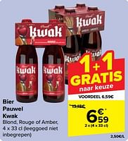 Promoties Bier pauwel kwak - Kwak - Geldig van 08/05/2024 tot 21/05/2024 bij Carrefour