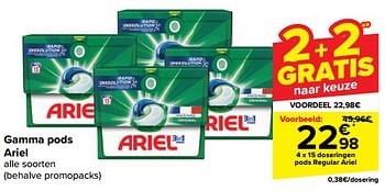 Promotions Pods regular ariel - Ariel - Valide de 08/05/2024 à 21/05/2024 chez Carrefour