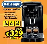 Promotions Delonghi espressomachine ecam22021b - Delonghi - Valide de 08/05/2024 à 15/05/2024 chez ElectroStock