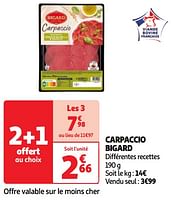 Promotions Carpaccio bigard - Bigard - Valide de 07/05/2024 à 13/05/2024 chez Auchan Ronq