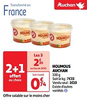Promotions Houmous auchan - Produit Maison - Auchan Ronq - Valide de 07/05/2024 à 13/05/2024 chez Auchan Ronq