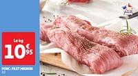 Promotions Porc filet mignon - Produit Maison - Auchan Ronq - Valide de 07/05/2024 à 13/05/2024 chez Auchan Ronq