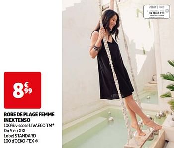 Promotions Robe de plage femme inextenso - Inextenso - Valide de 07/05/2024 à 21/05/2024 chez Auchan Ronq