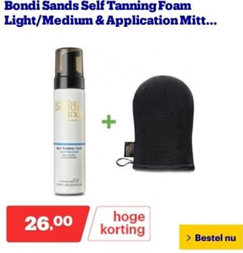Promoties Bondi sands self tanning foam light medium + application mitt - Bondi Sands - Geldig van 06/05/2024 tot 12/05/2024 bij Bol.com