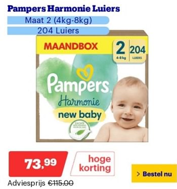 Promoties Pampers harmonie luiers - Pampers - Geldig van 06/05/2024 tot 12/05/2024 bij Bol.com