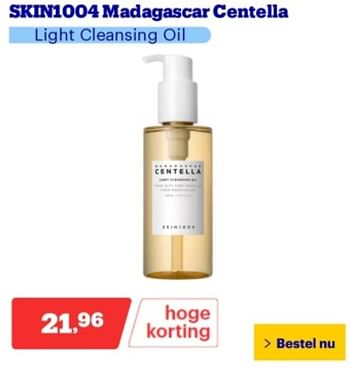Promoties Skin1004 madagascar centella light cleansing oil - Skin1004 - Geldig van 06/05/2024 tot 12/05/2024 bij Bol.com