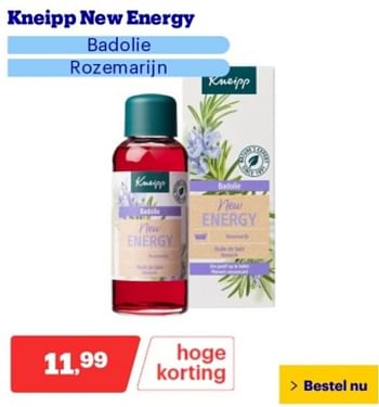 Promoties Kneipp new energy badolie rozemarijn - Kneipp - Geldig van 06/05/2024 tot 12/05/2024 bij Bol.com