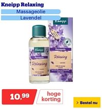 Kneipp relaxing massageolie lavendel-Kneipp