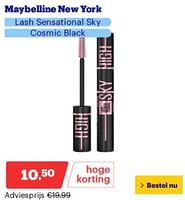 Promoties Maybelline new york lash sensational sky cosmic black - Maybelline - Geldig van 06/05/2024 tot 12/05/2024 bij Bol.com
